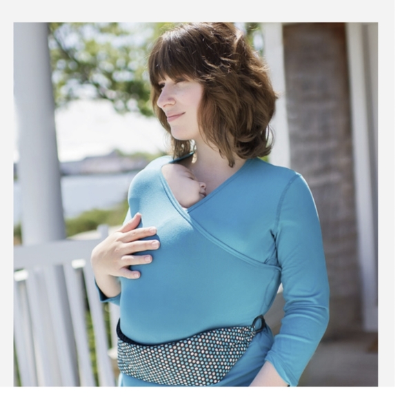 NuRoo long sleeve baby wearing shirt. Teal M/L - Picture 1 of 1